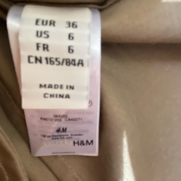 M by Madonna x H&M Brown Button Up Lightweight Summer Casual Midi Dress-Sz-6 - Picture 11 of 16